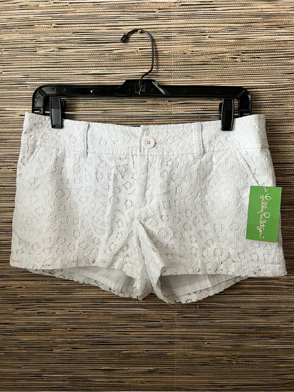 Lilly Pulitzer White Eyelet Shorts NWT